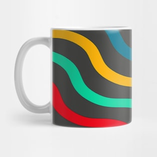 Abstract Retro Waves Mug